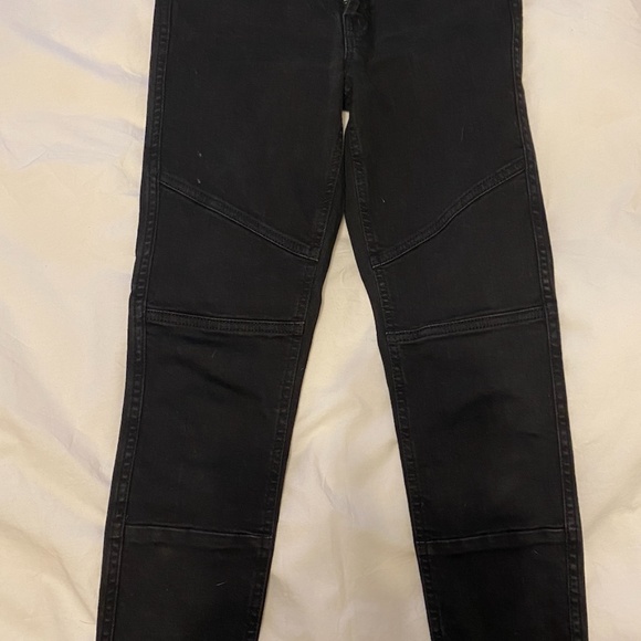 All Saints Biker Cropped Jeans Sz 27 - Picture 5 of 6